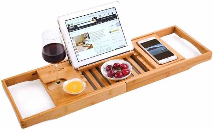 Royal Craft Wood Luxury Bathtub Tray Royal Craft Wood Luxury Bathtub TrayRoyal Craft Wood Luxury Bathtub Tray