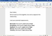 MS Office Is Planning to Replace Calibri as Its Default Font Soon, Introduces 5 New Font Families