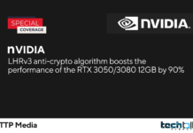 The NVIDIA LHRv3 Anti-Crypto Algorithm Boosts The Performance Of The RTX 3050/3080 12GB By 90% NVIDIA LHRv3 anti-crypto algorithm