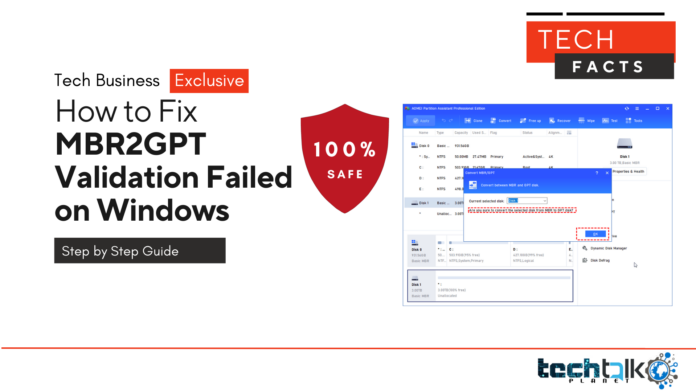 How to Fix MBR2GPT Validation How to Fix MBR2GPT Validation